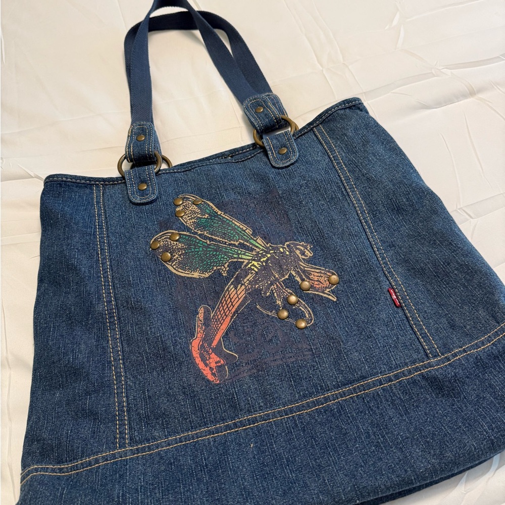 EUC Vintage Levi’s denim tote bag AMAZING! Check out the inside tag 😳